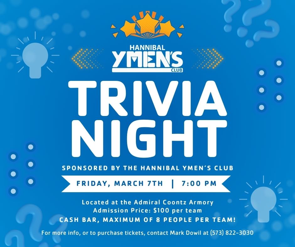 March 7th YMen's Club Trivia Night FB Post